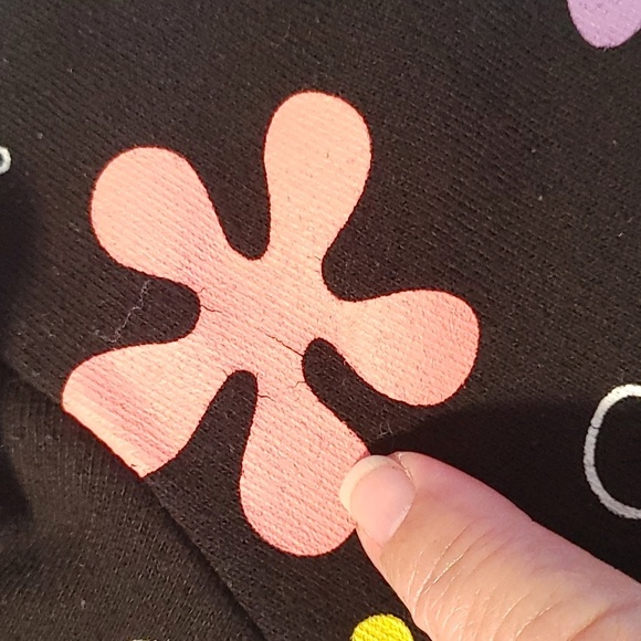 🌻Vans/Sponge Bob  Women's Floral Neon Sweatshirt Size XS - Picture 9 of 9